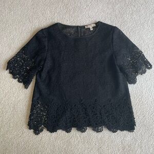 Banana Republic Heritage Collection Black Lace Top with Removable Cami